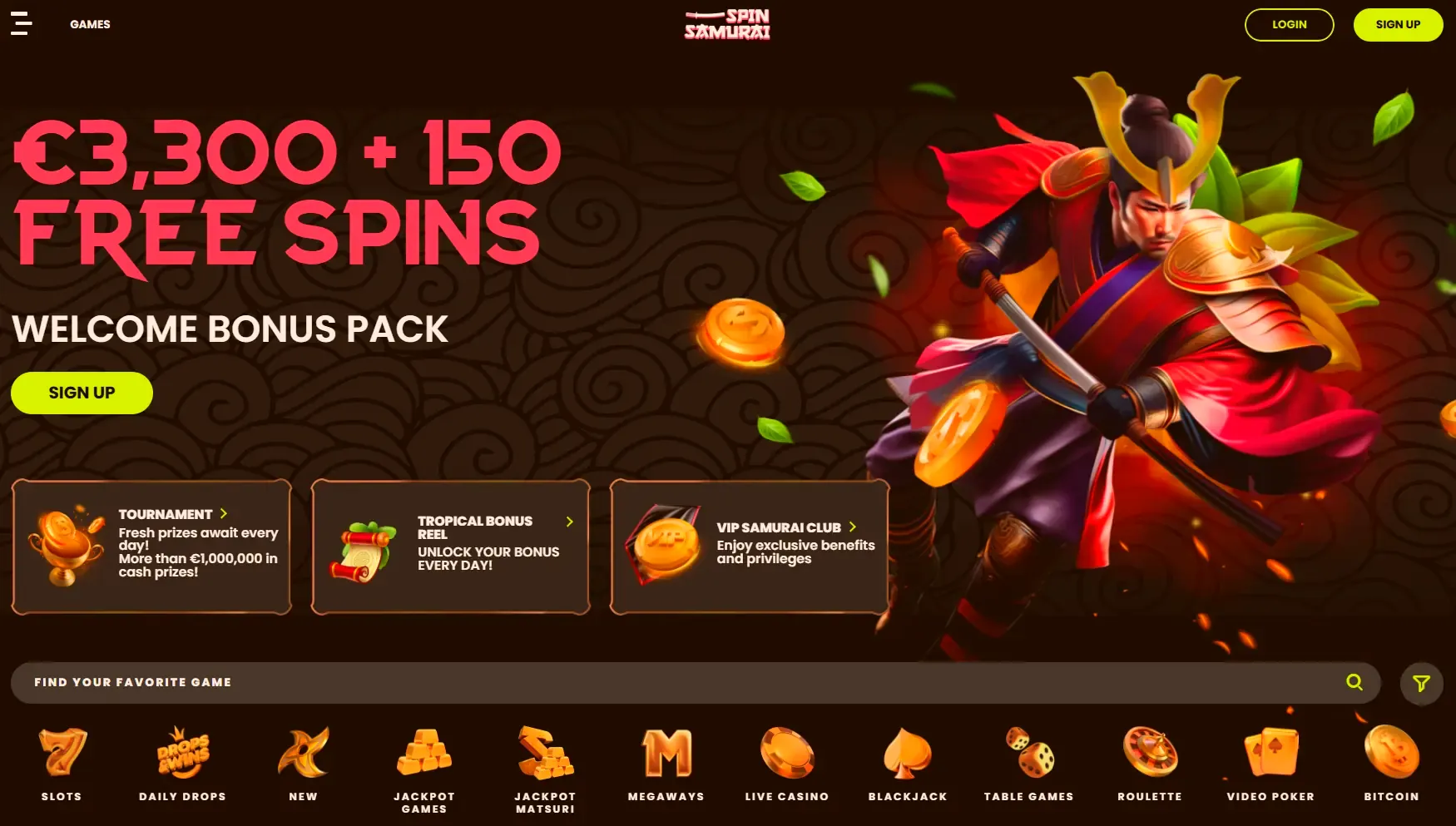 Claiming a sharp bonus offer with a samurai theme