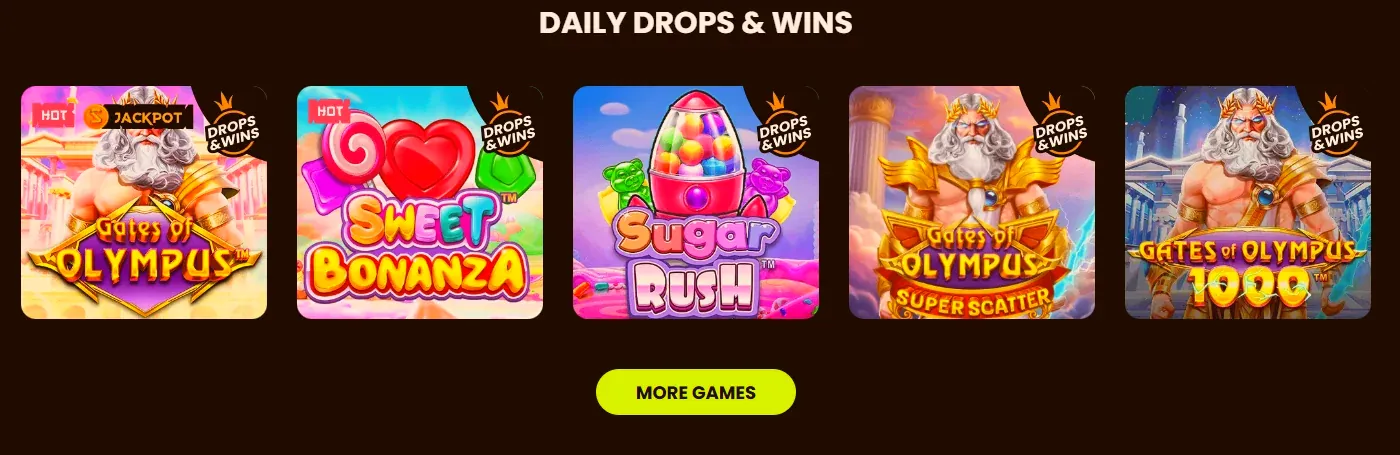 Winning a fortune with a lucky drop feature in a slot game