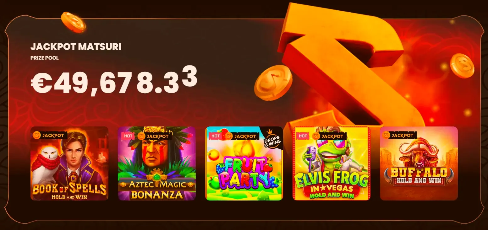 Massive jackpot pool prize display