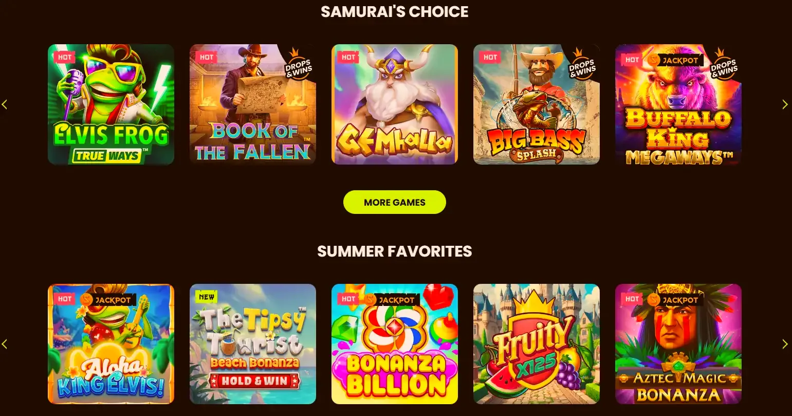 Vibrant summer-themed slot game at Spin Samurai